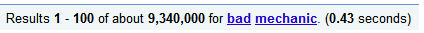 Bad Mechanics, Google Search