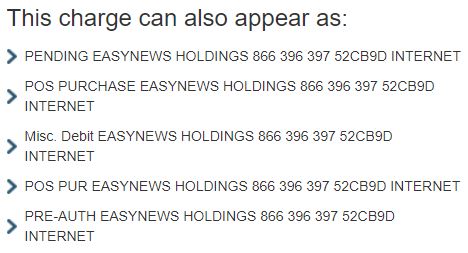 Easynews charges