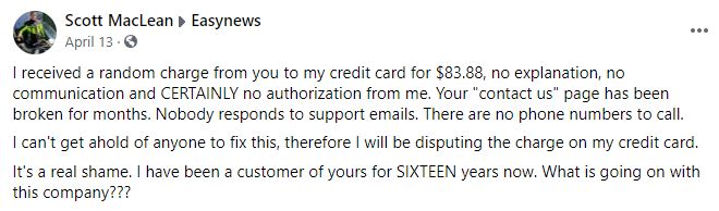 Facebook Easynews Complaint 1