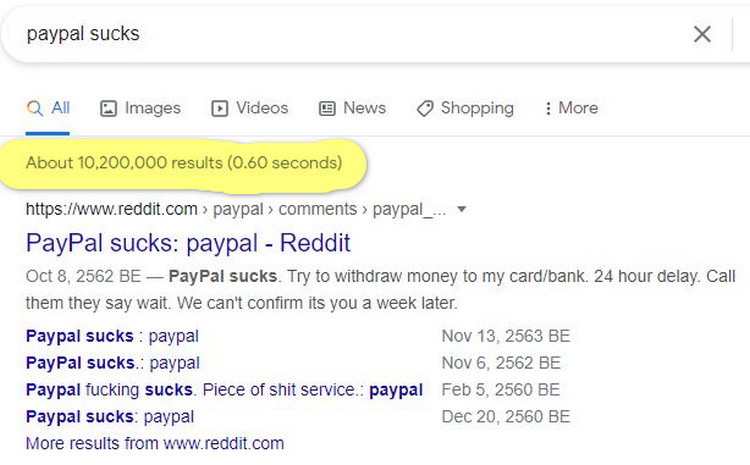 Seriously, we weren't kidding: Paypal truly, truly sucks