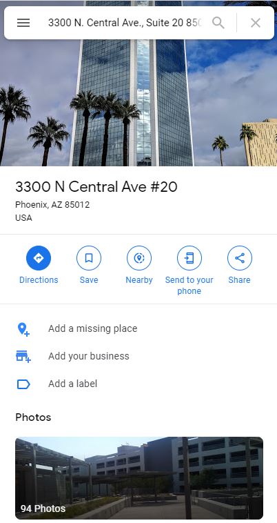 Old Phoenix address for receiving subpoenas at EasyNews.com