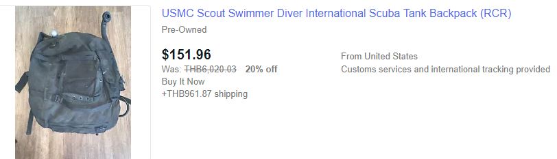 eBay SCUBA Tank Backpack, fairly priced with fairly priced shipping #4